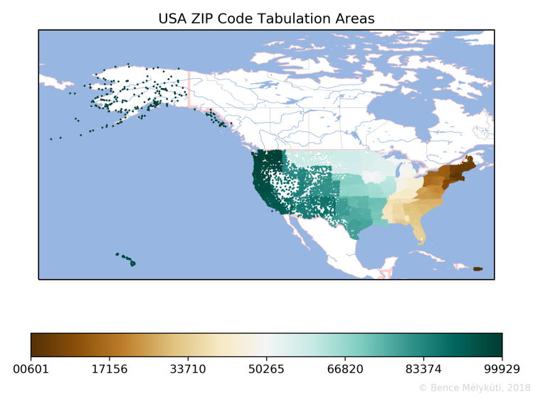 USA ZIP Code Tabulation Areas